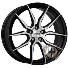 Dotz Misano 9.5x19 5x112 ET44 DIA70.1 Gun metal full polish (Темно-серый с полированным ободом)