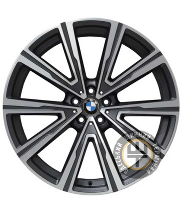 WSP Italy BMW (W686) Fire 9.5x22 5x112 ET37 DIA66.5 Matt gun metal polished