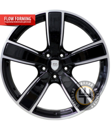 WSP Italy Porsche (W1059) Gotland 10x22 5x130 ET48 DIA71.6 Gloss_Black_Polish (Черный глянцевый с полированной лицевой порверхностю)