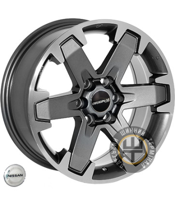 Zorat Wheels BK5133 7x16 6x114.3 ET30 DIA66.1 Grey Polished (Темно-серый с полированной лицевой частью)