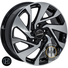 JH 10164 7x16 5x114.3 ET45 DIA64.1 Black polished (Черный с полированной лицевой частью)