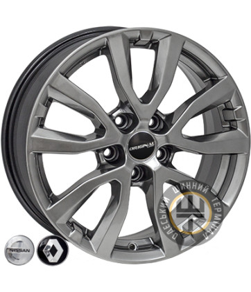 Zorat Wheels BK5504 7x17 5x114.3 ET40 DIA66.1 Hyper black (Насыщенный черный, иногда темно-серебристый)