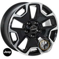 Zorat Wheels 9080 8x17 5x127 ET35 DIA71.6 Black polished (Черный с полированной лицевой частью)