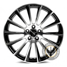 Replica Mercedes MR866 8x19 5x112 ET44 DIA66.6 Black full polish