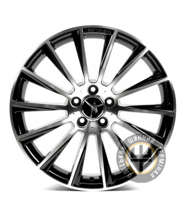 Replica Mercedes MR866 9x19 5x112 ET52 DIA66.6 Black full polish