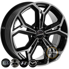 ZF FE190 6.5x16 5x114.3 ET42.5 DIA67.1 Черный с алмазной механической обработкой лицевой поверхности