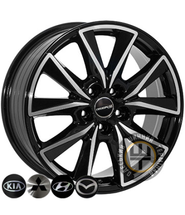 ZF FE173 7x17 5x114.3 ET50 DIA67.1 Черный с алмазной механической обработкой лицевой поверхности