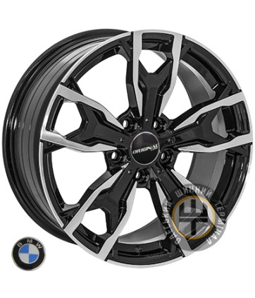 ZF FE169 8x18 5x120 ET43 DIA74.1 Черный с алмазной механической обработкой лицевой поверхности