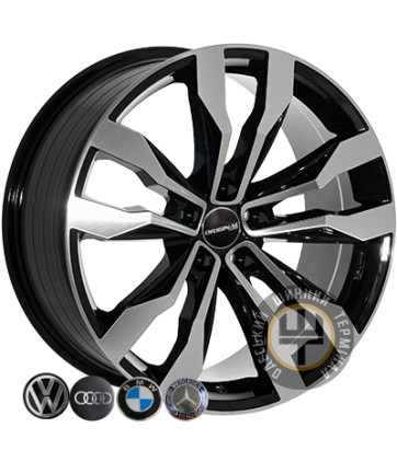 ZF FE185 8.5x19 5x112 ET28 DIA66.6 Black