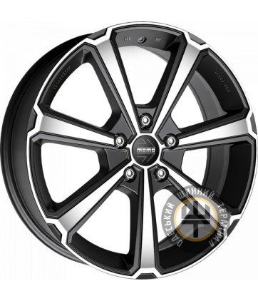 Momo Legend 7x17 5x108 ET43 DIA72.3 Black Matt Polished (Черный матовый полированный)