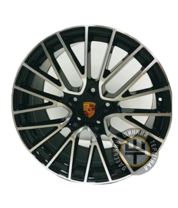 Replica Porsche-PO014 11x21 5x130 ET58 DIA71.6 Black Matt (Черный матовый)