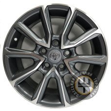 Replica Toyota CT2329 7.5x18 5x114.3 ET40 DIA60.1 Черный с алмазной механической обработкой лицевой поверхности
