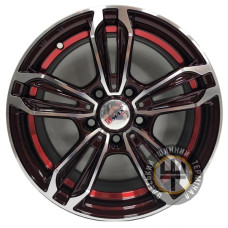 Sportmax Racing SR-3356 7.5x17 5x112 ET42 DIA67.1 Темно вишневый с полированными спицами