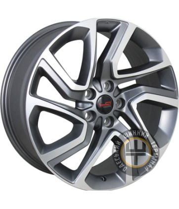 Replica LegeArtis LR519 9.5x22 5x120 ET49 DIA72.6 матовый серый с алмазной механической обработкой лицевой поверхности