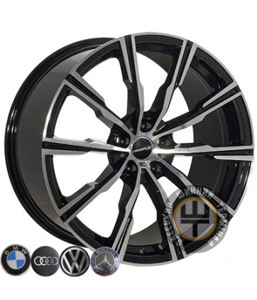 Allante T1171 10.5x20 5x112 ET40 DIA66.6 Black Full
