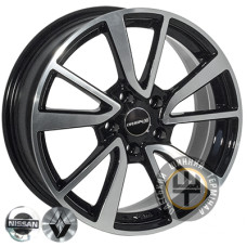 Zorat Wheels 6344 6.5x16 5x110 ET35 DIA65.1 Black polished (Черный с полированной лицевой частью)