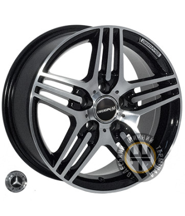 Zorat Wheels BK146 7x15 5x112 ET35 DIA66.6 Black polished (Черный с полированной лицевой частью)
