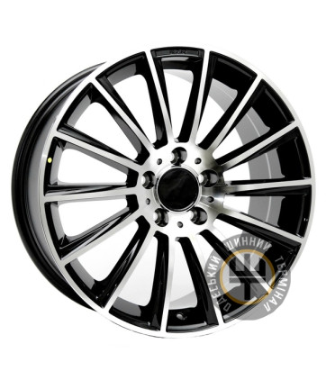 Marcello DJ-04 8.5x18 5x114.3 ET38 DIA73.1 Черный, полированные спицы