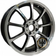 Mi-tech Ecotex 7x17 5x114.3 ET40 DIA67.1 Черный, полированные спицы