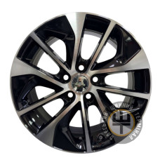 Replica TOYOTA CT2352 7x17 5x114.3 ET39 DIA60.1 Черный с алмазной механической обработкой лицевой поверхности