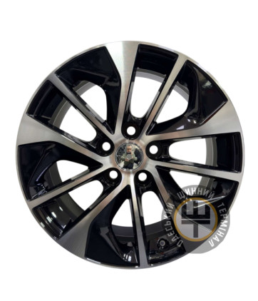 Replica TOYOTA CT2352 7x17 5x114.3 ET39 DIA60.1 Черный с алмазной механической обработкой лицевой поверхности