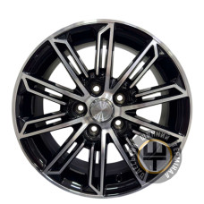 Replica Toyota CT2338 6.5x16 5x114.3 ET45 DIA60.1 Черный с алмазной механической обработкой лицевой поверхности
