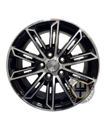 Replica Toyota CT2338 6.5x16 5x114.3 ET45 DIA60.1 Черный с алмазной механической обработкой лицевой поверхности