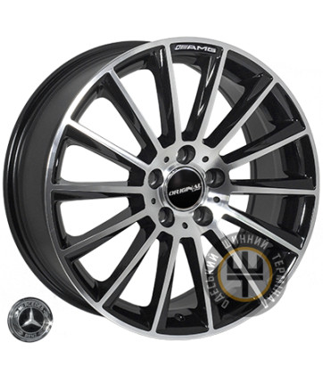 Zorat Wheels BK836B 7x16 5x112 ET37 DIA66.6 Black polished (Черный с полированной лицевой частью)