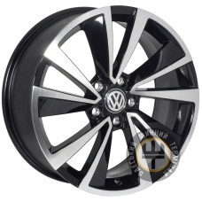 ZF TL0001 7x18 5x112 ET45 DIA57.1 Черный с алмазной механической обработкой лицевой поверхности