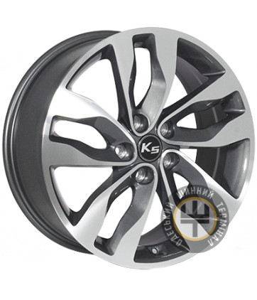 ZF TL0224 7.5x18 5x114.3 ET46 DIA67.1 Gun metal full polish (Темно-серый с полированным ободом)