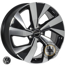 ZF TL5021 7x18 5x112 ET43 DIA57.1 Черный с алмазной механической обработкой лицевой поверхности