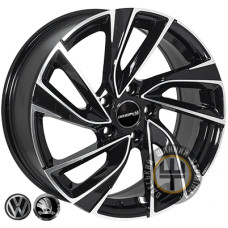 Zorat Wheels BK5772 7.5x17 5x114.3 ET35 DIA67.1 Black polished (Черный с полированной лицевой частью)