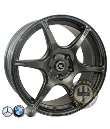 Replica Mercedes GT 3S180 8.5x18 5x112 ET35 DIA66.6 Hyper black (Насыщенный черный, иногда темно-серебристый)