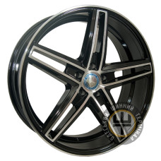 Replica Audi GT BK917 8x20 5x112 ET35 DIA66.6 Black polished (Черный с полированной лицевой частью)