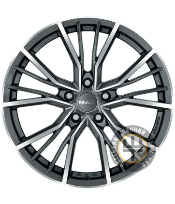 Mak Union 8x18 5x112 ET39 DIA66.45 Gun Metallic - Mirror Face