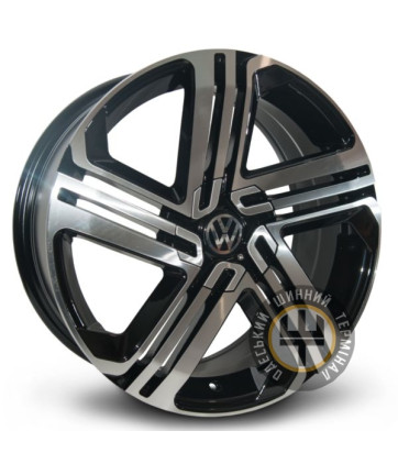 Replica Volkswagen GT 7902 7.5x17 5x112 ET35 DIA57.1 Black Full
