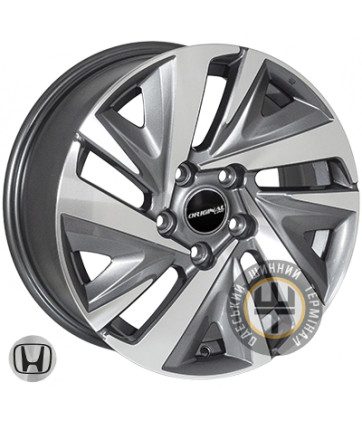 JH A1387 7x16 5x114.3 ET45 DIA64.1 Grey Polished (Темно-серый с полированной лицевой частью)