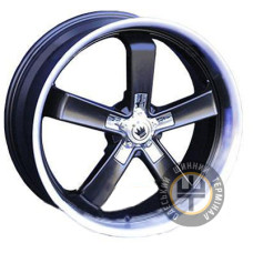 Konig SG27 8.5x20 5x120 ET35 DIA74.1 Чёрный глянцевый с полированной полкой