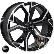 Zorat Wheels BK5764 8.5x20 5x112 ET20 DIA66.6 Black polished (Черный с полированной лицевой частью)