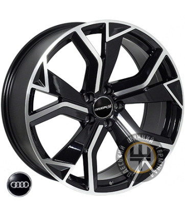 Zorat Wheels BK5764 8.5x20 5x112 ET20 DIA66.6 Black polished (Черный с полированной лицевой частью)