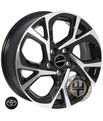 ZF TL0069NW 6.5x17 5x114.3 ET45 DIA60.1 Черный с алмазной механической обработкой лицевой поверхности