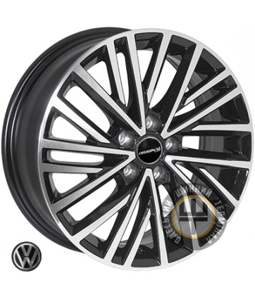 ZF TL1455NW 5.5x14 5x100 ET38 DIA57.1 Черный с алмазной механической обработкой лицевой поверхности
