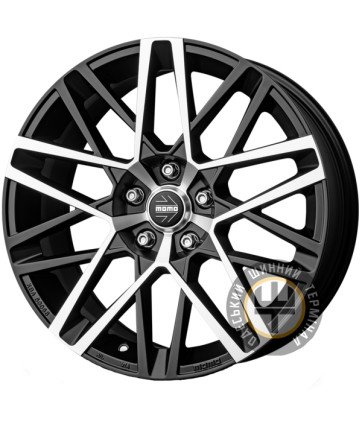 Momo AVENGER 7x17 5x112 ET40 DIA72.3 Black Matt Polished (Черный матовый полированный)