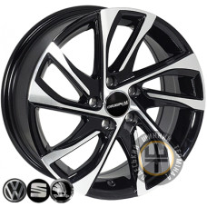 Zorat Wheels BK5760 6.5x15 5x100 ET35 DIA57.1 Black polished (Черный с полированной лицевой частью)