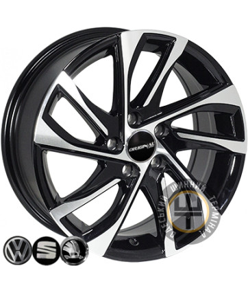 Zorat Wheels BK5760 6.5x15 5x98 ET35 DIA58.1 Black polished (Черный с полированной лицевой частью)