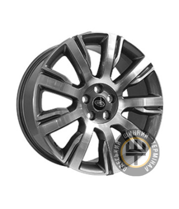 Replica LR8132 9.5x21 5x120 ET49 DIA72.6 Gun metal full polish (Темно-серый с полированным ободом)