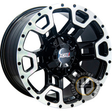 GT 6089 9x17 5x135/139.7 ET12 DIA110.5 Black Mirror Lip Polished