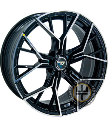 VLF VLF13 8x18 5x112 ET42 DIA66.56 Черный с алмазной механической обработкой лицевой поверхности