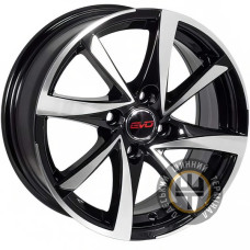 Zorat Wheels BK575 6.5x15 4x100 ET35 DIA60.1 Metall Cutting Black (Матовый черный с полировкой)