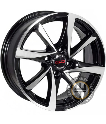 Zorat Wheels BK575 6.5x15 4x100 ET35 DIA60.1 Metall Cutting Black (Матовый черный с полировкой)